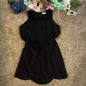 Faux Suede Sleeveless Dress